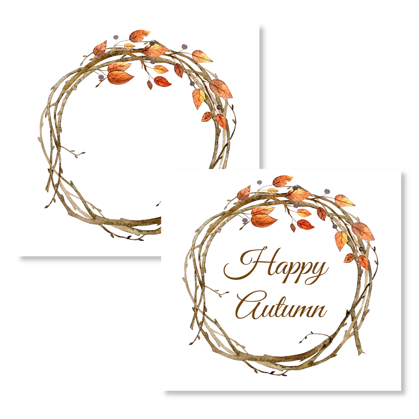 Autumn Grapevine Gift Enclosure Card