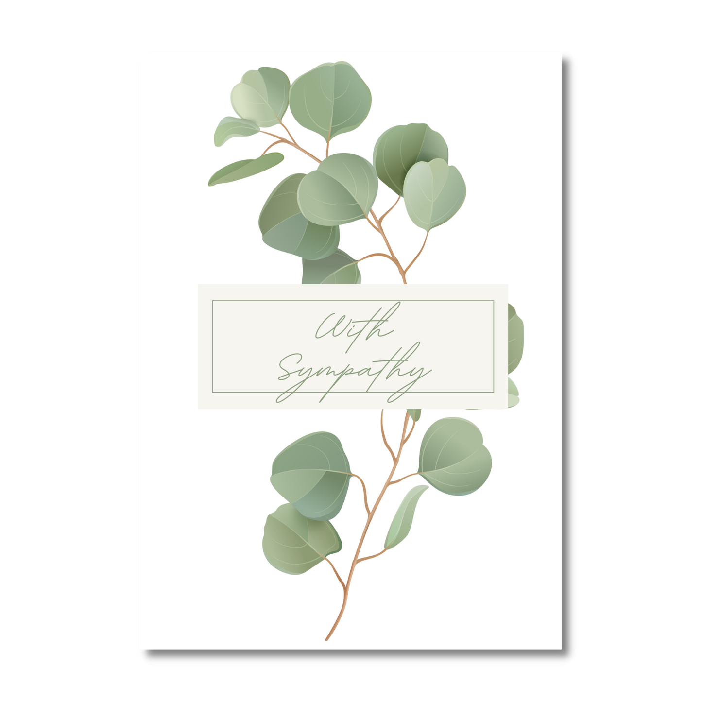 Eucalyptus Sympathy Card