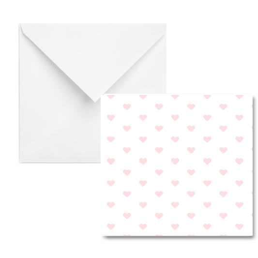 Pink Hearts Gift Enclosure Card