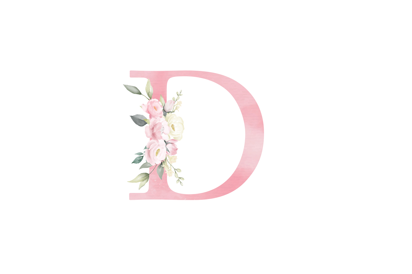 Floral Accent Monogrammed Mini Note