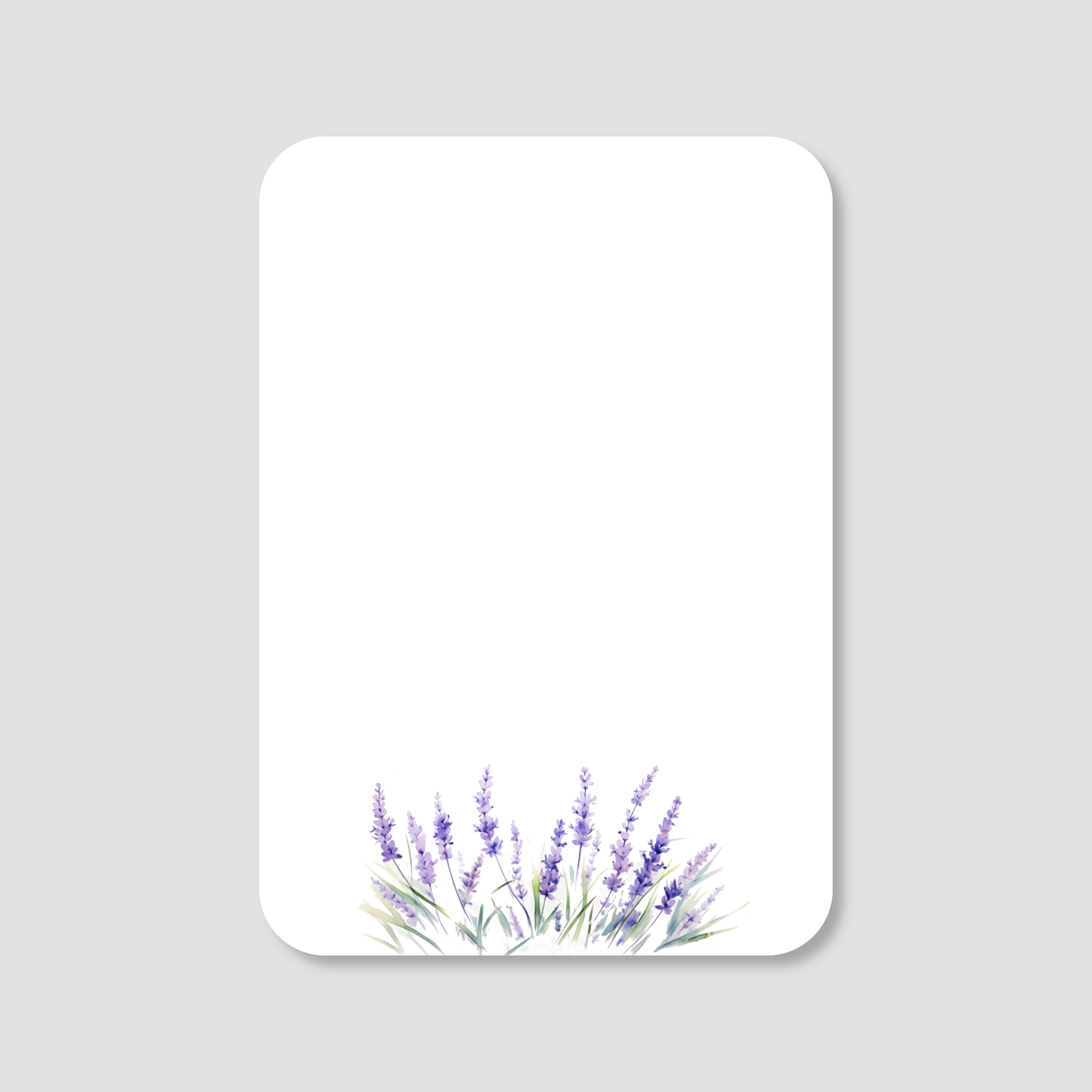 Lavender Border Flat Mini Note Cards