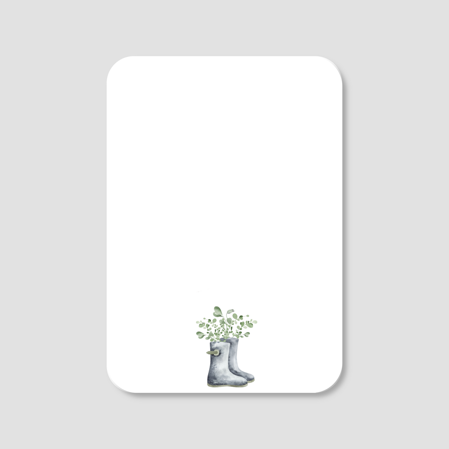 Gardening Boots Flat Mini Note Cards