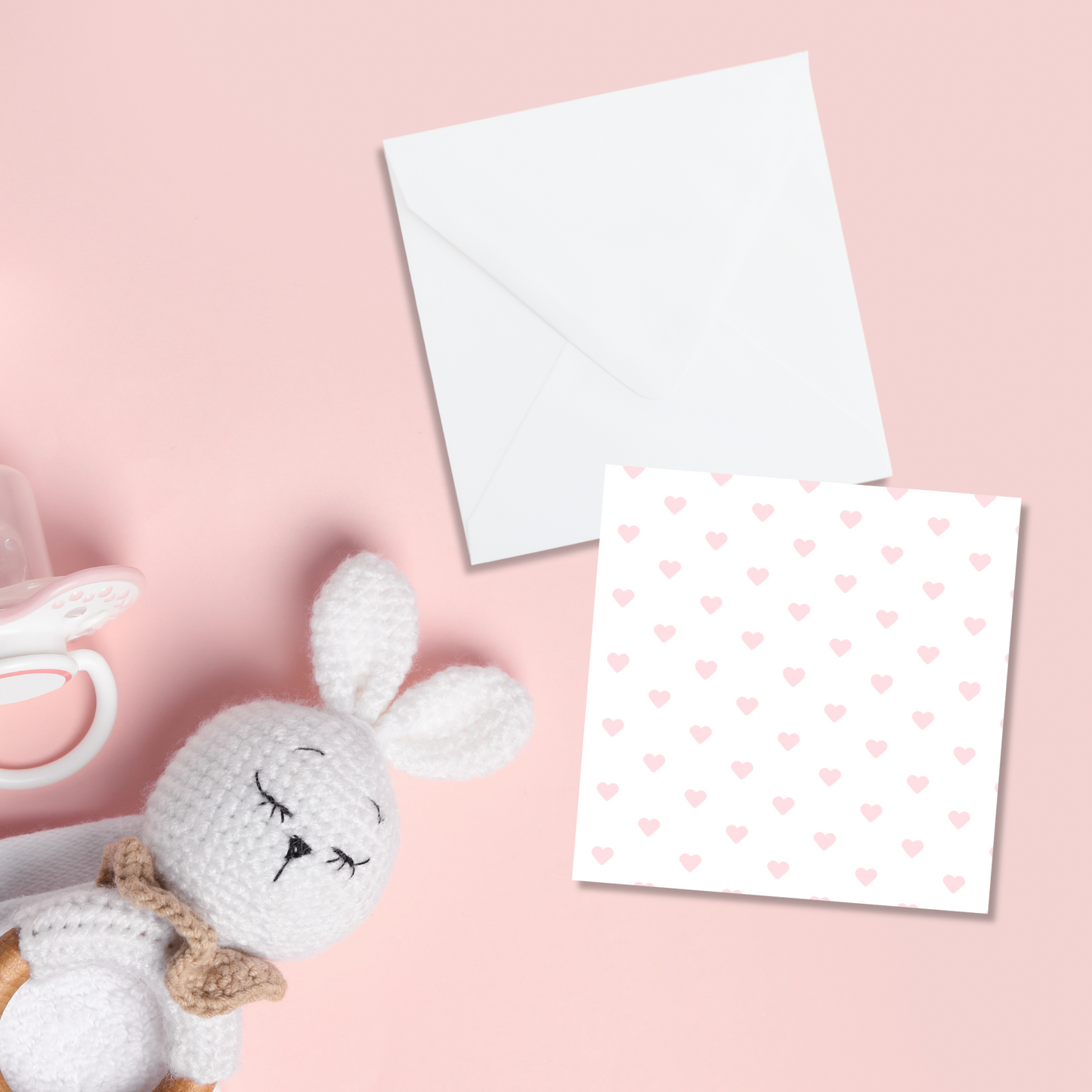 Pink Hearts Gift Enclosure Card