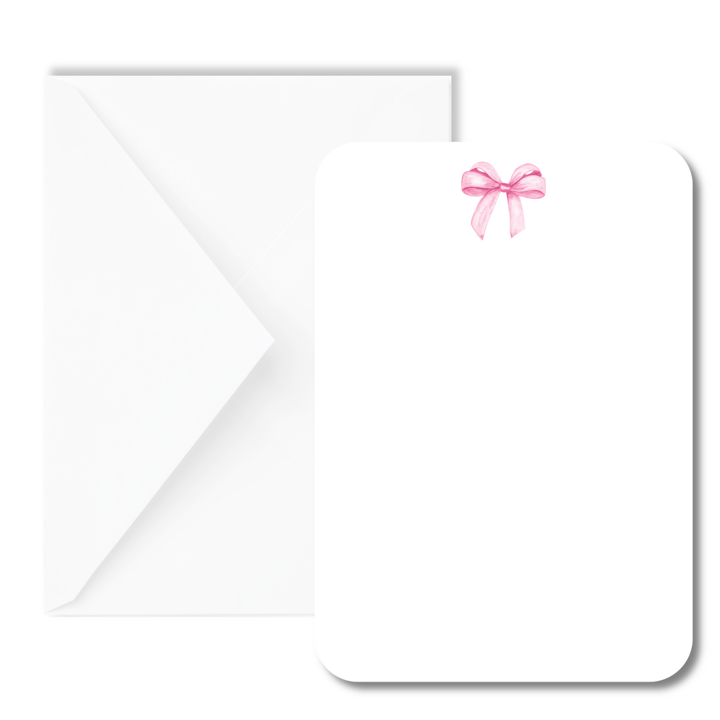 Pink Bow Mini Note Cards