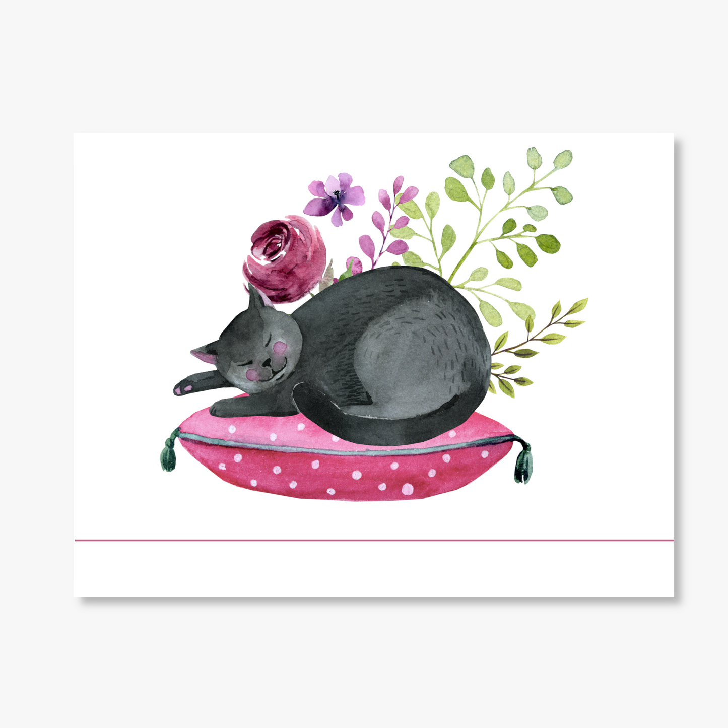 Sleeping Kitty Note Cards