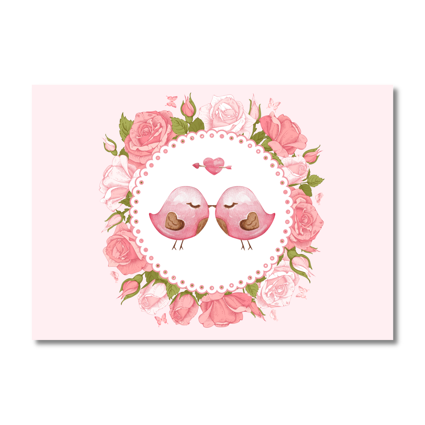 Love Birds Valentine's Day Greeting Card