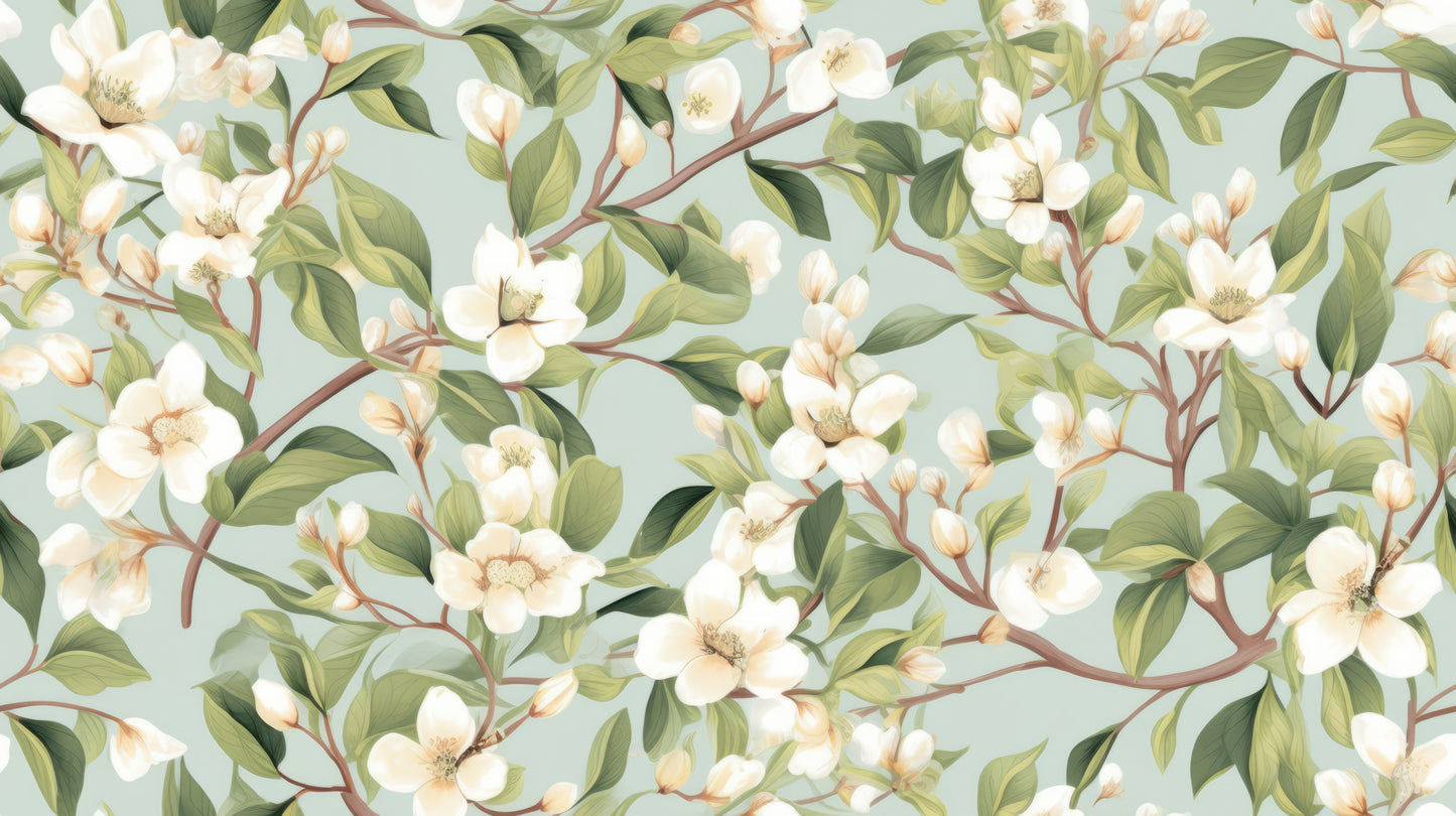 Magnolia Pattern Digital Envelope Liners