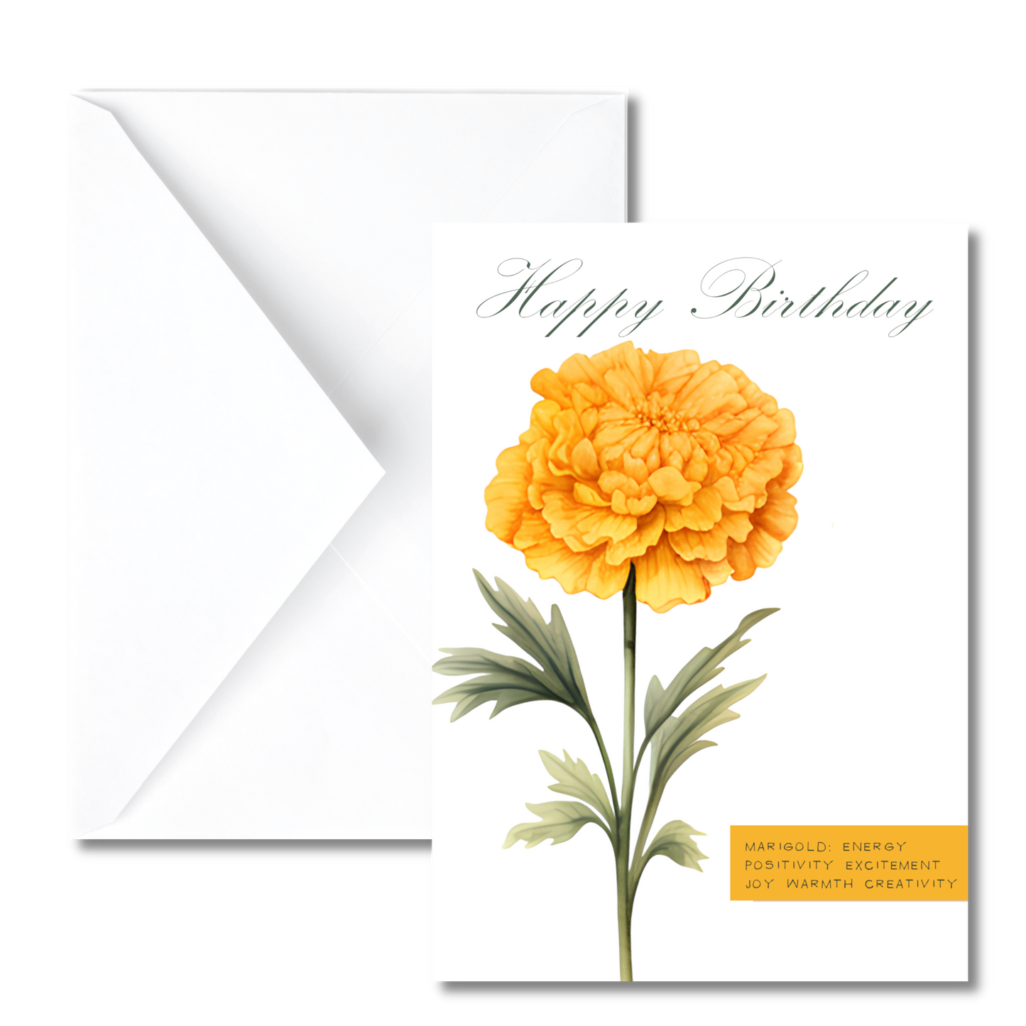 October Birth Flower Birthday Card