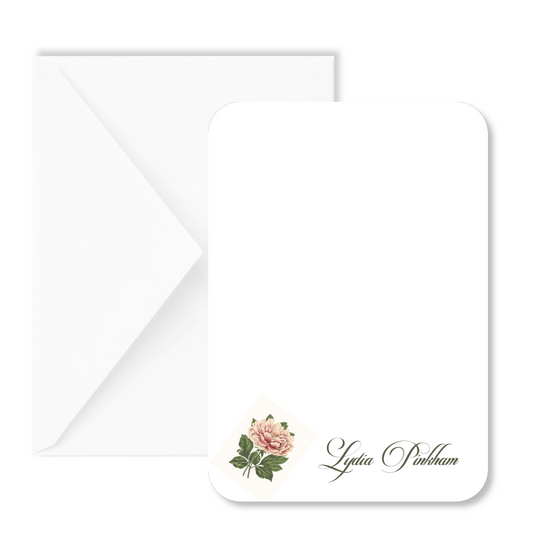 Vintage Peony Mini Note Card