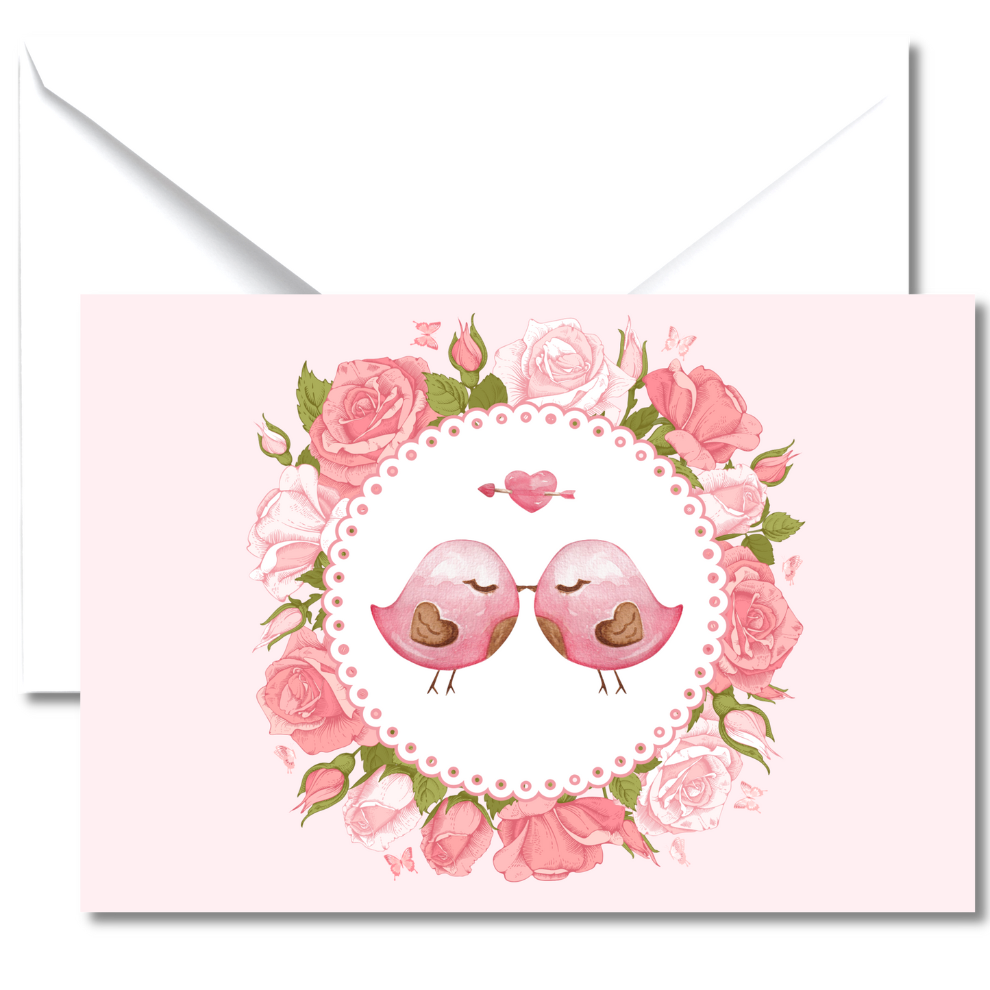 Love Birds Valentine's Day Greeting Card