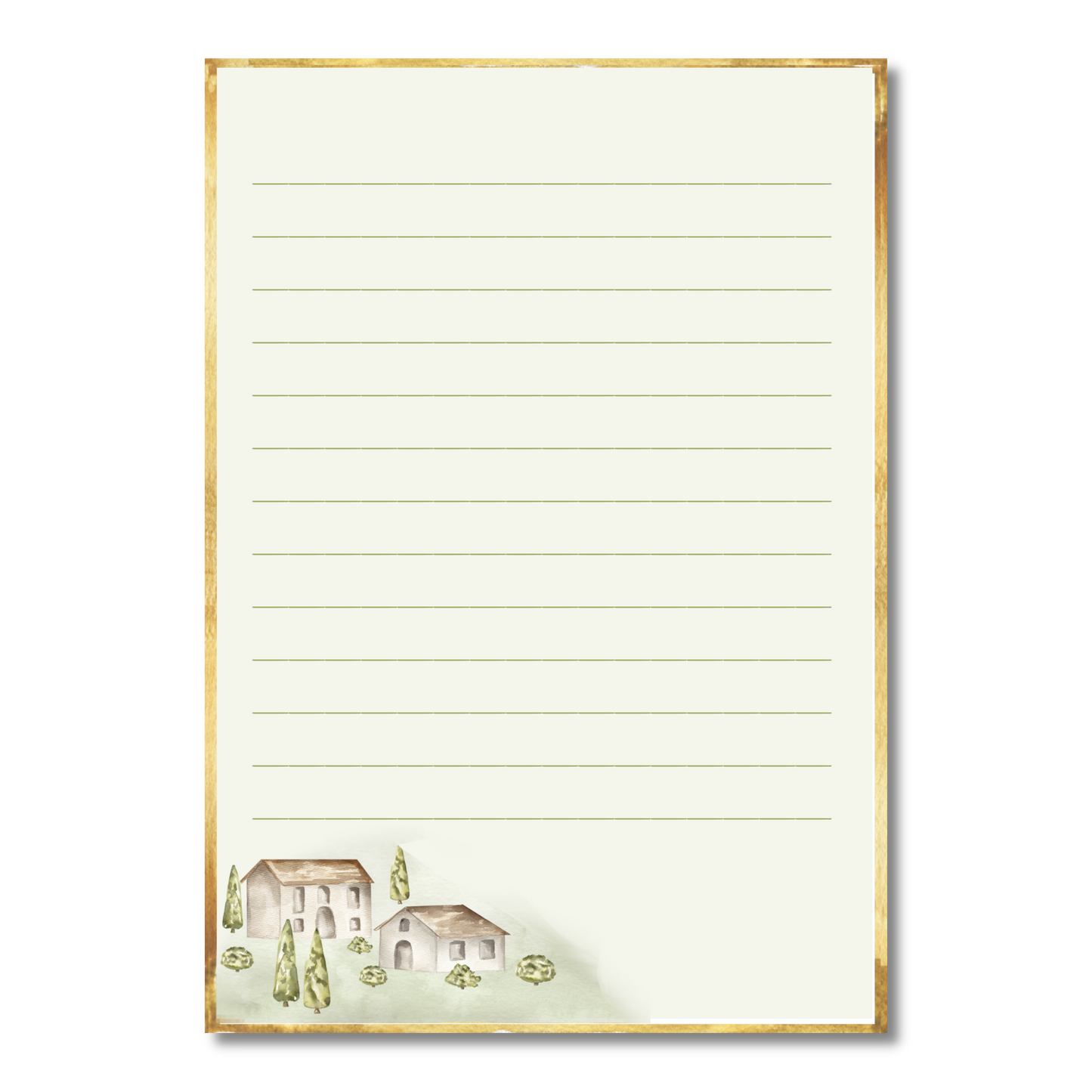 Tuscan Scene Watercolor Note Pad