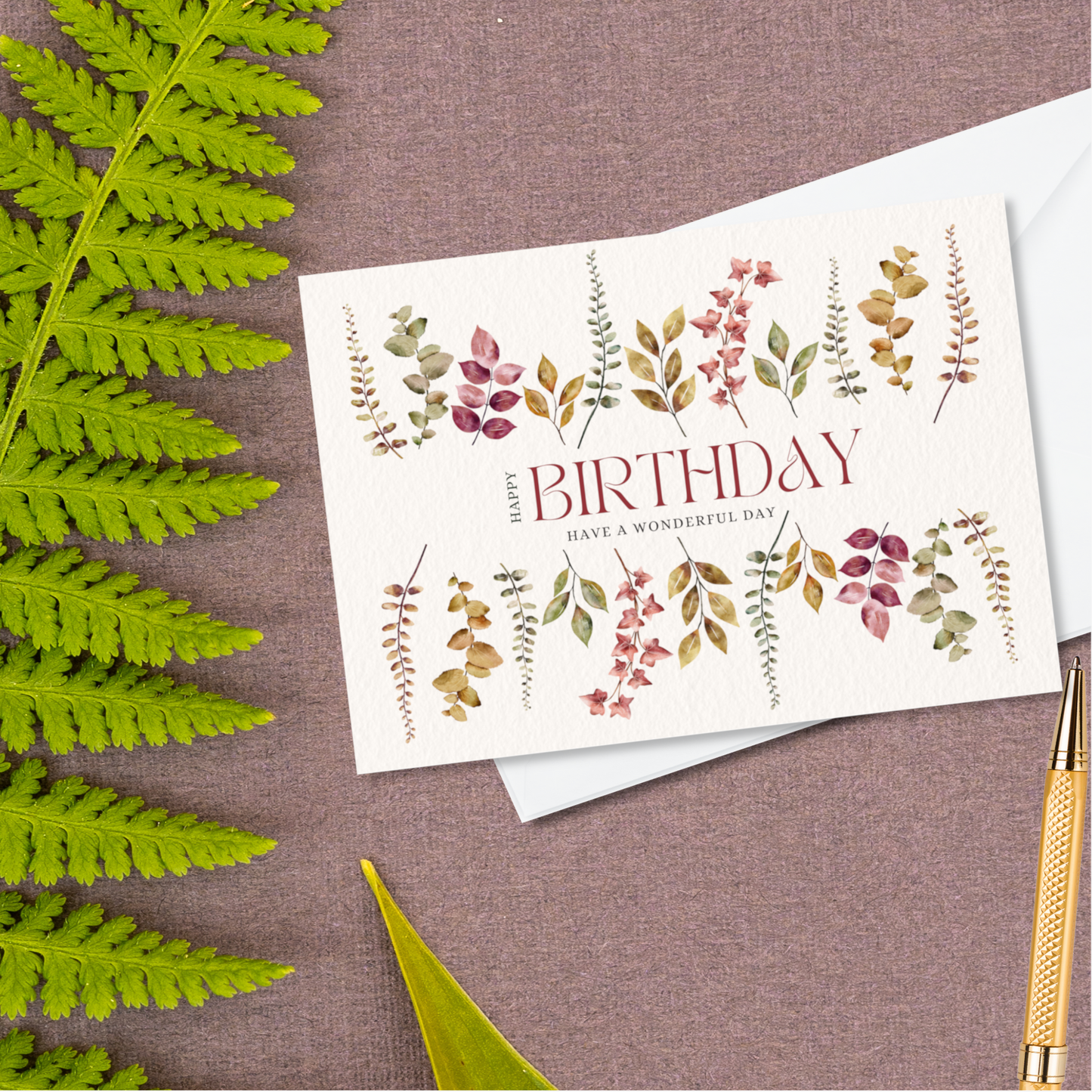 Wildflower Frame Birthday Card