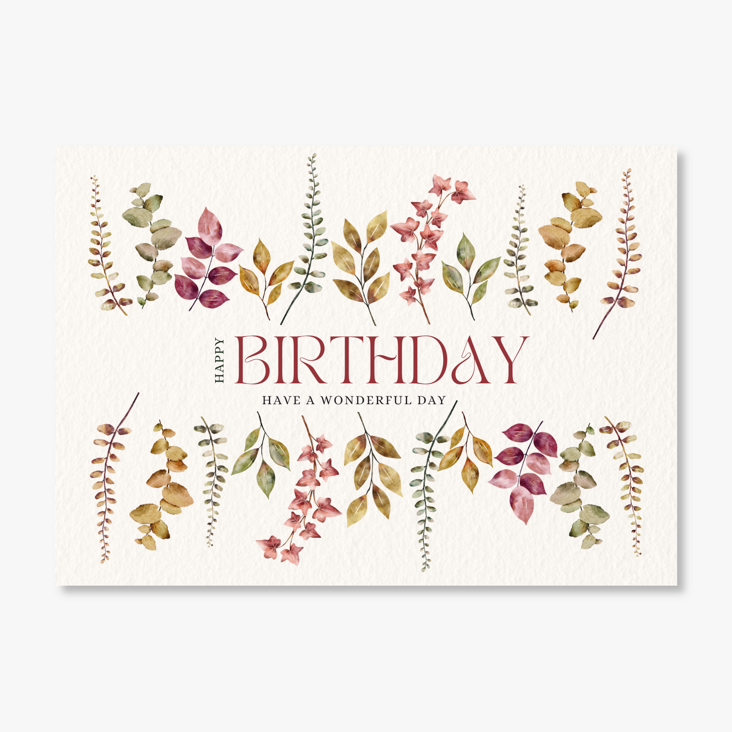 Wildflower Frame Birthday Card