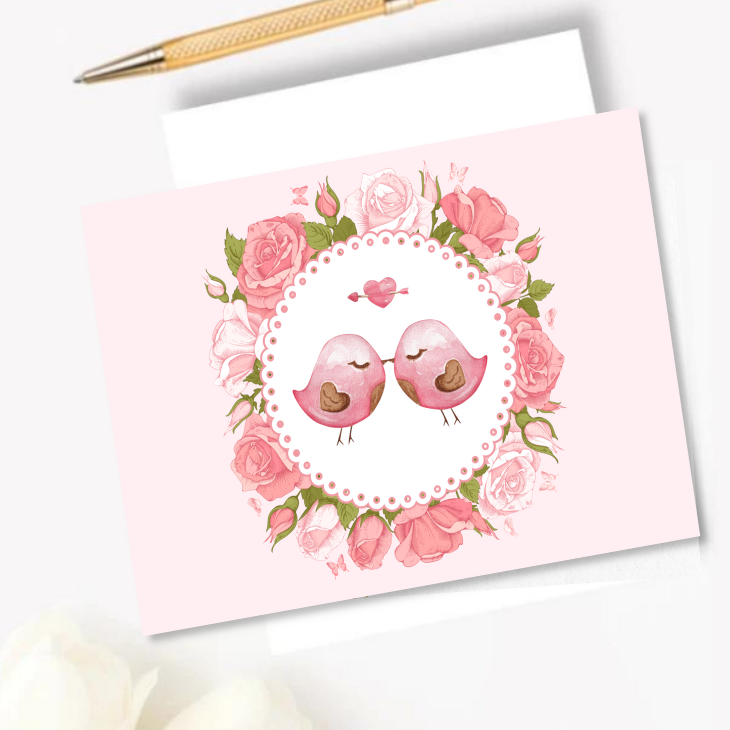 Love Birds Valentine's Day Greeting Card