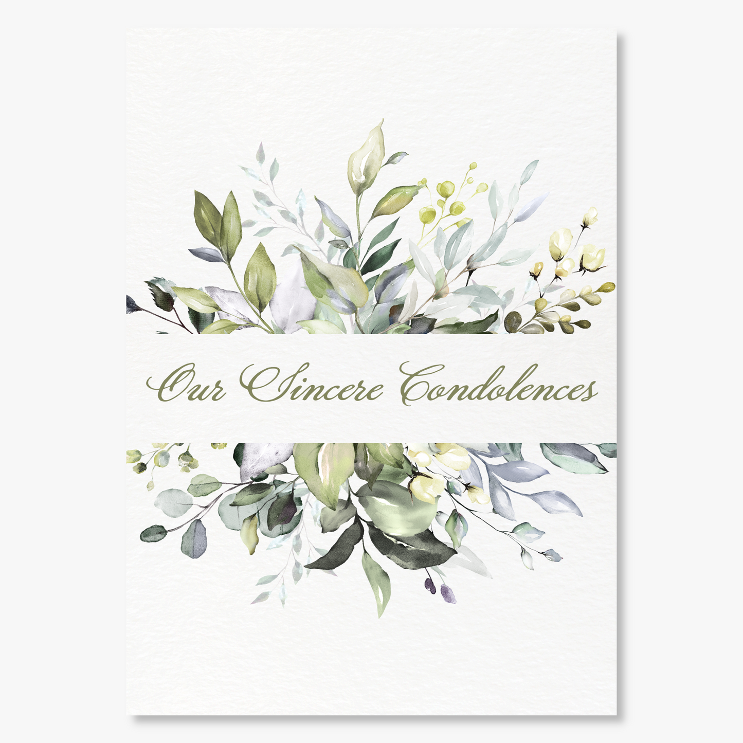 Greenery Spray Sympathy Card