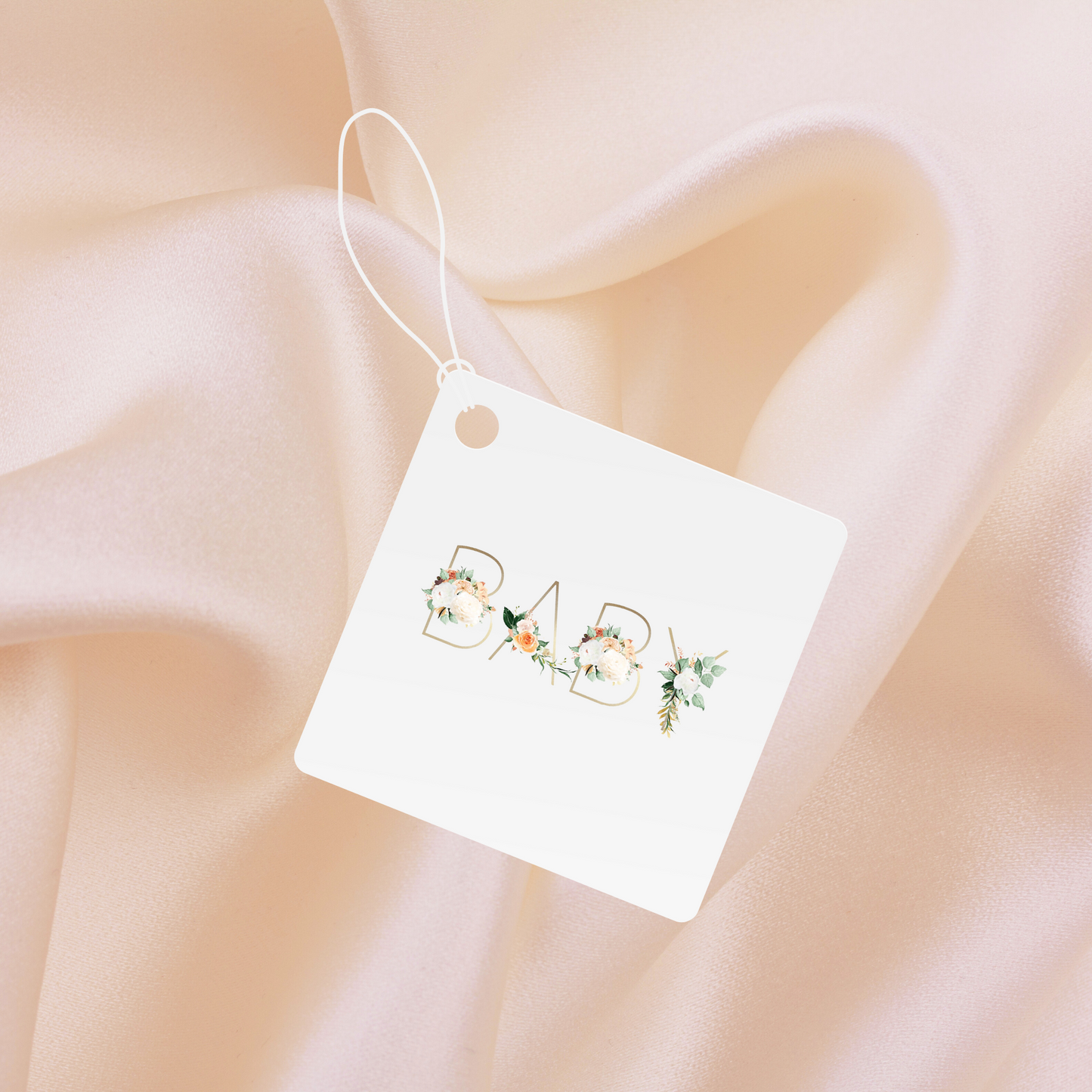 Floral Letters BABY Gift Enclosure Card