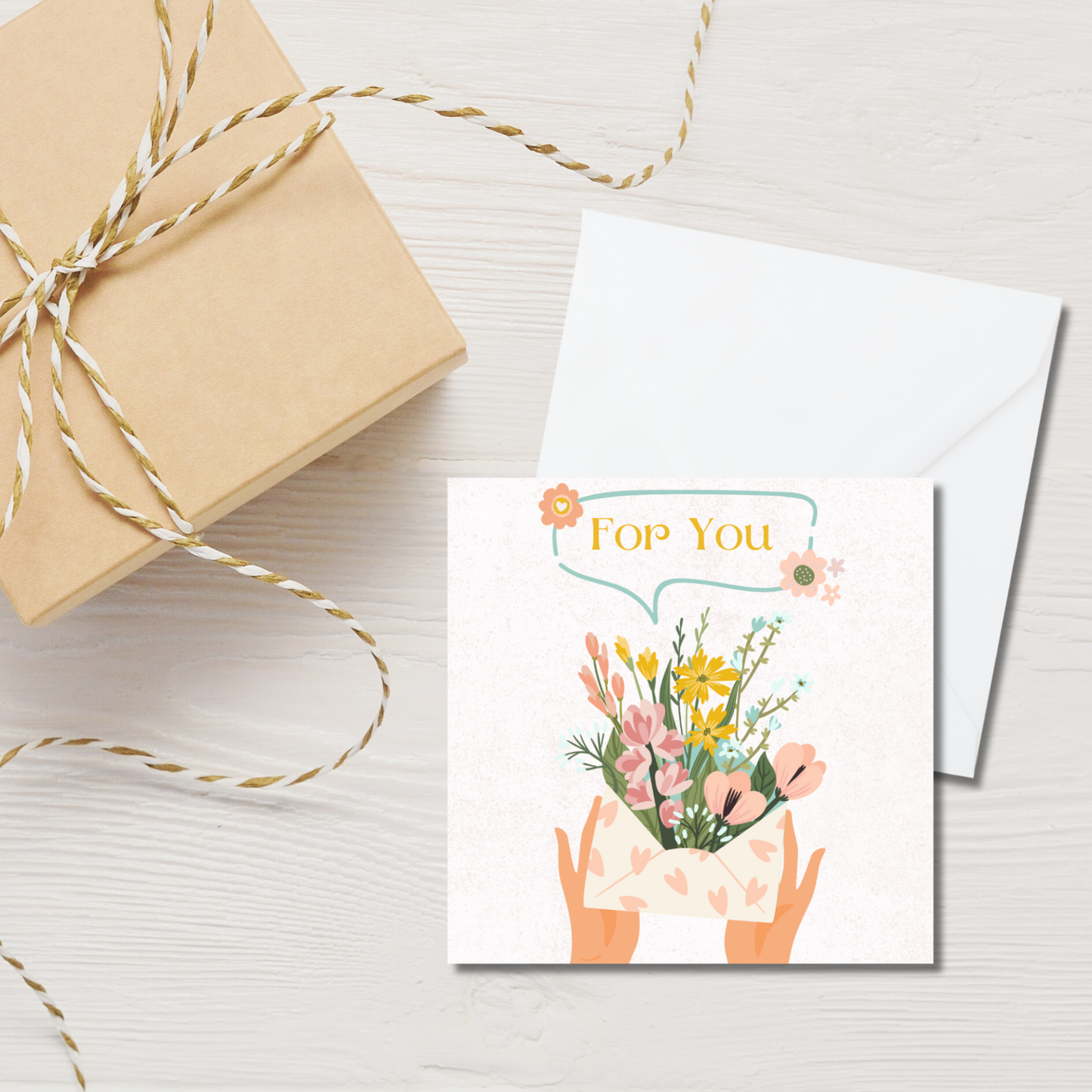 Floral Envelope Gift Enclosure Card