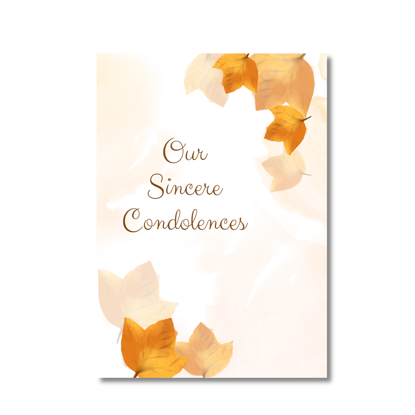 Autumn Leaves Sympathy Card
