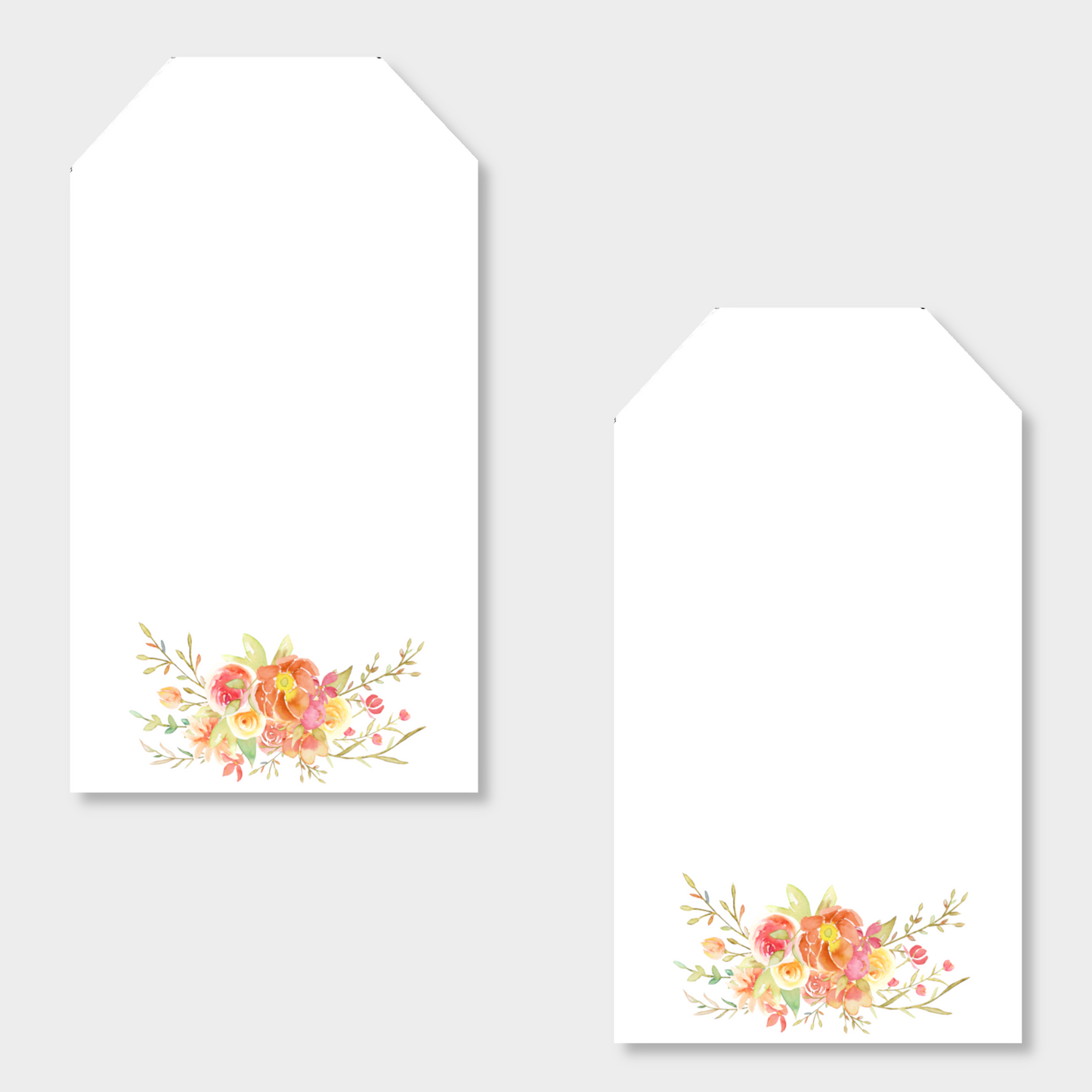 Rose Bouquet Printed Gift Tag