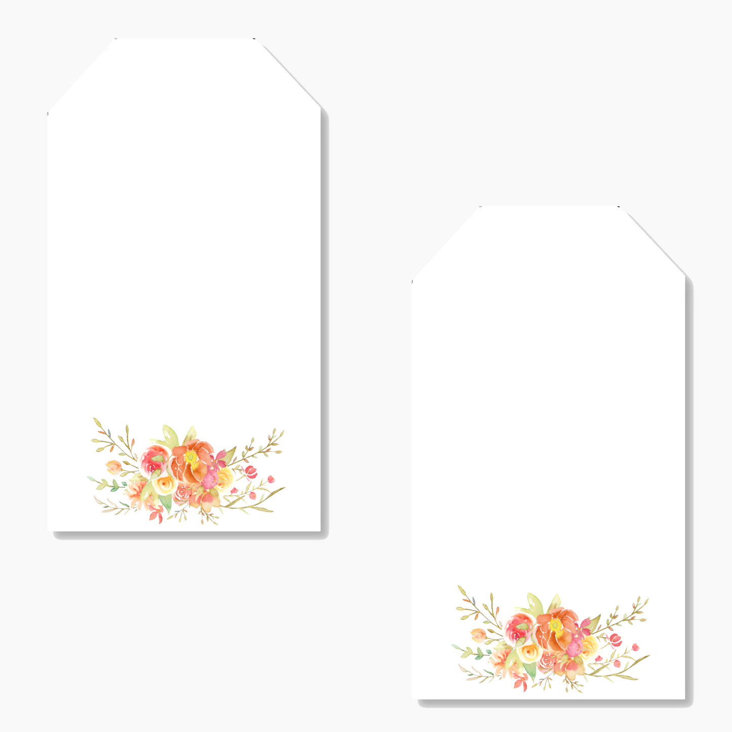 Rose Bouquet Printed Gift Tag
