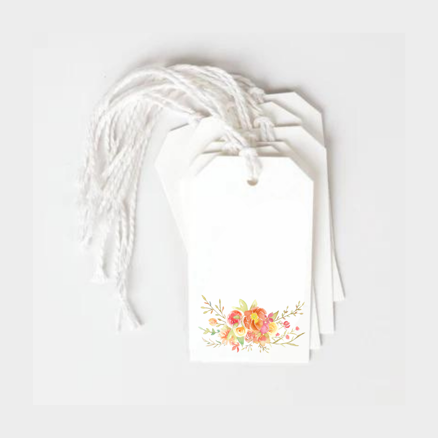 Rose Bouquet Printed Gift Tag
