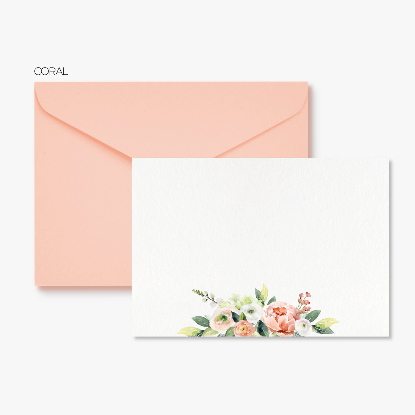 Rose Arrangement Flat Note Card Set