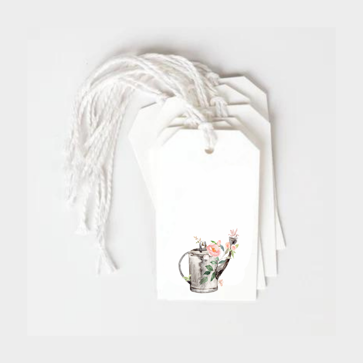 Floral Watering Can Printed Gift Tags