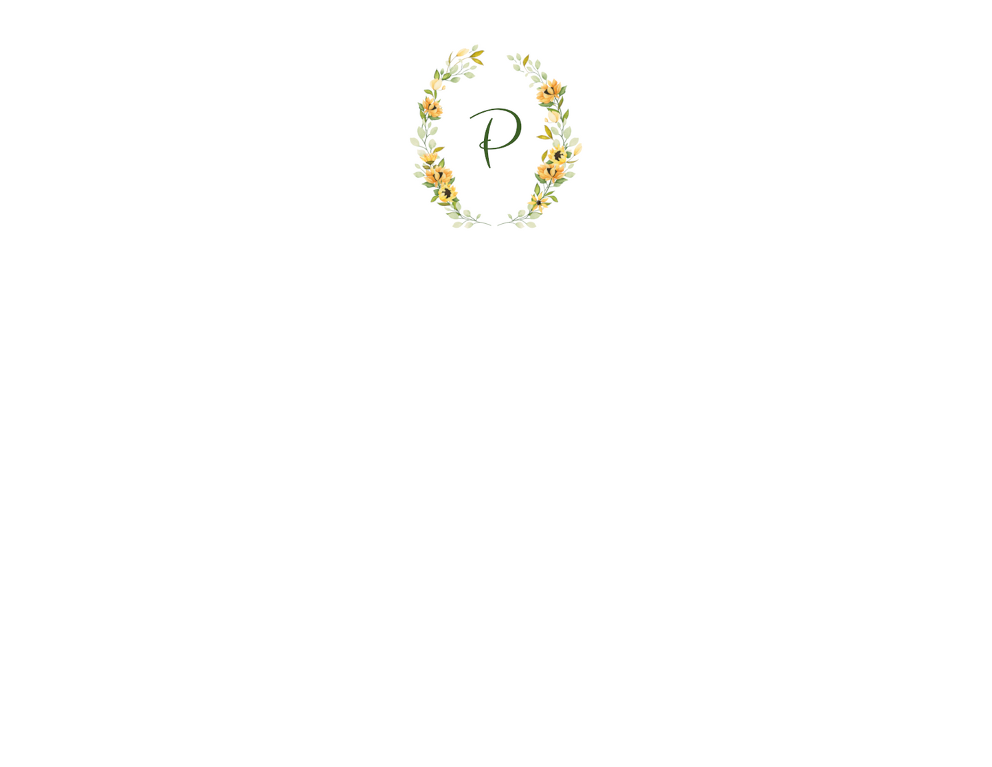 Mini Sunflower Monogram Flat Notes