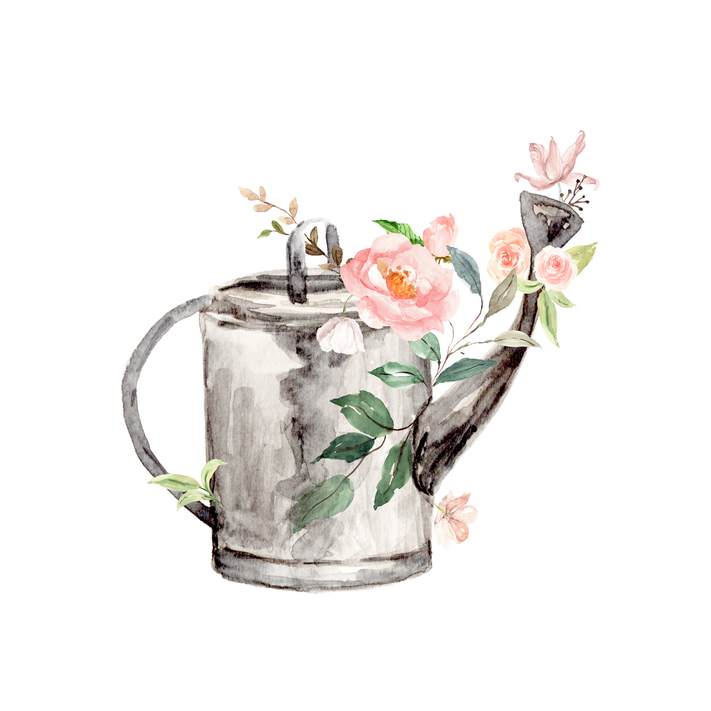 Floral Watering Can Printed Gift Tags