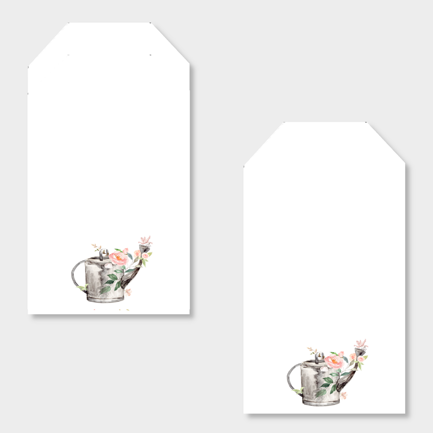 Floral Watering Can Printed Gift Tags